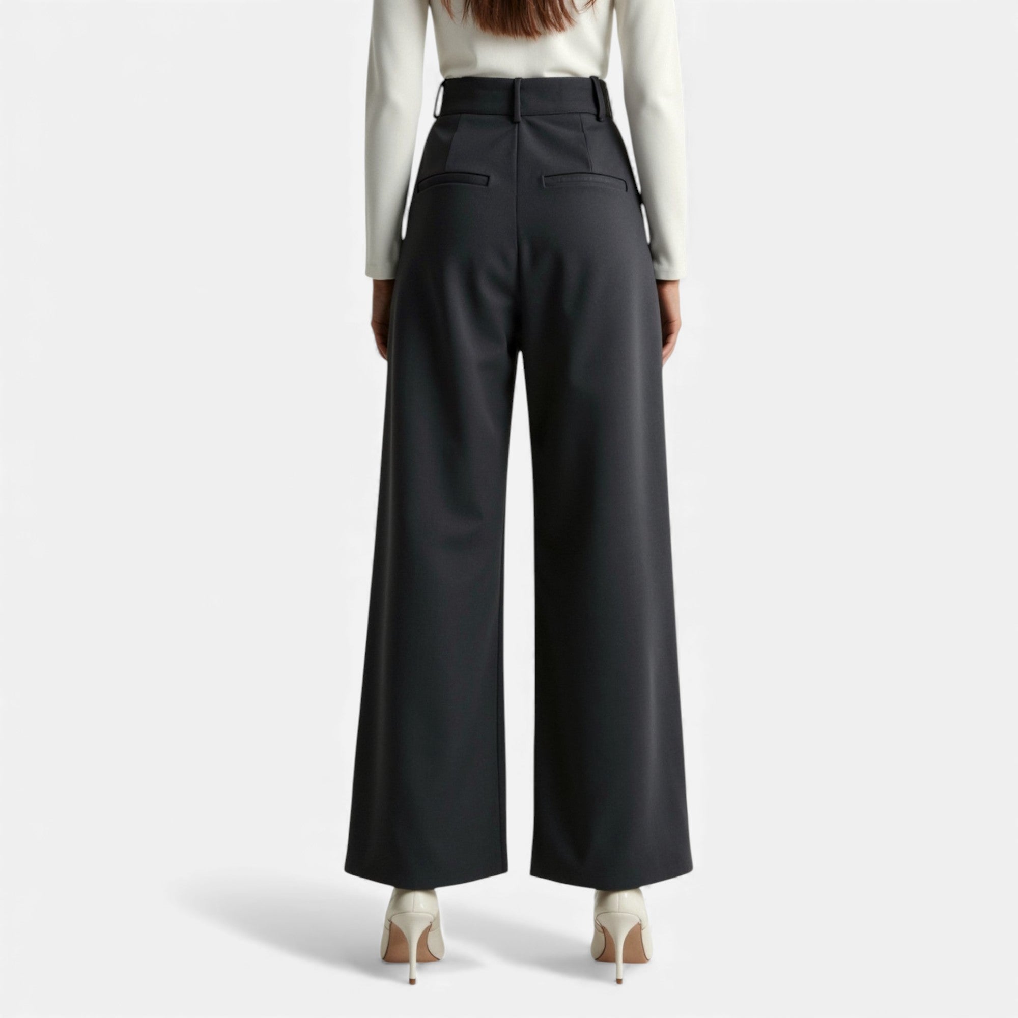 Lunéaya | Women’s Pleated Wide‑Leg Trousers