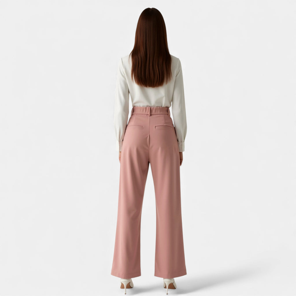 Lunéaya | Women’s Pleated Wide‑Leg Trousers
