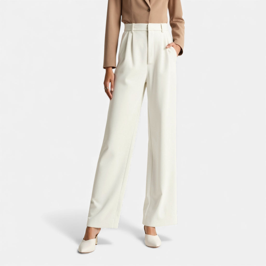Lunéaya | Women’s Pleated Wide‑Leg Trousers